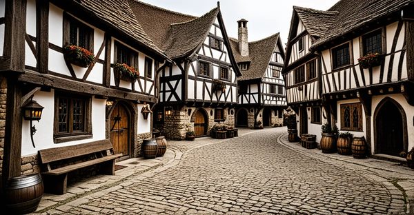 Location de décoration thématique pour un village médiéval magique