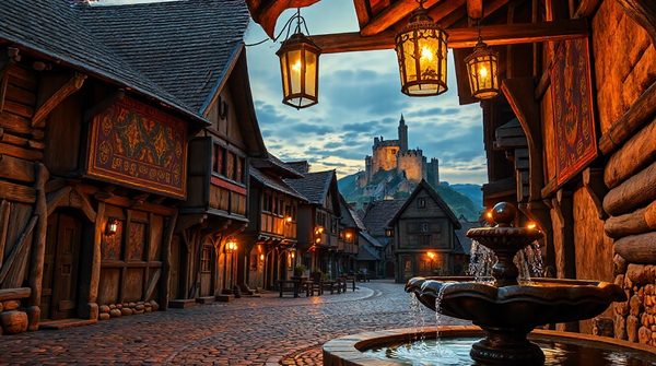 Thèmes de décorations enchantées pour un village médiéval